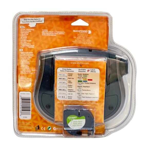 Dymo Personal Label Maker Letratag LT-100T includes label cassette New Sealed - Picture 9 of 9